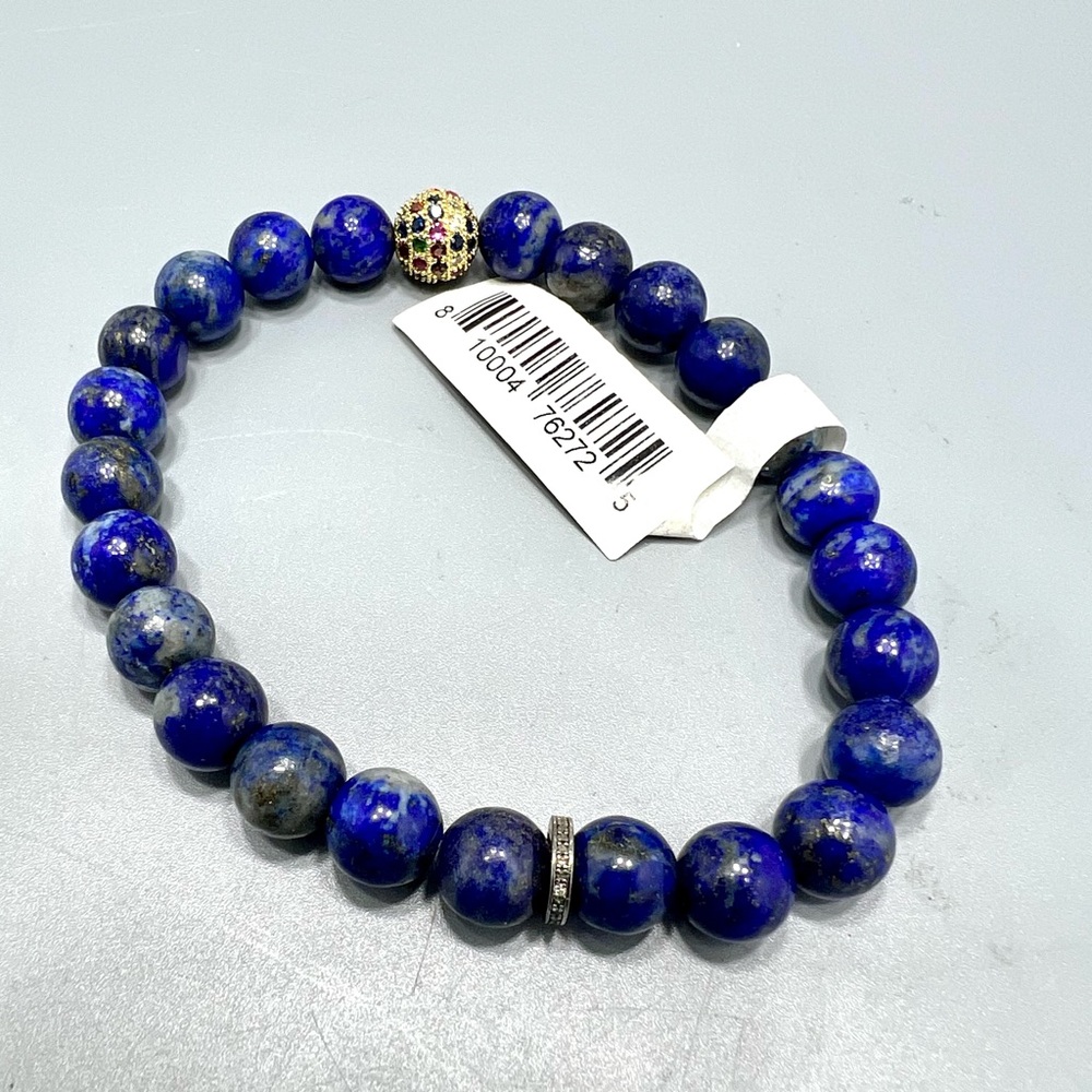 Lapis Lazuli Expandable 8MM Bead Meditation Bracelet